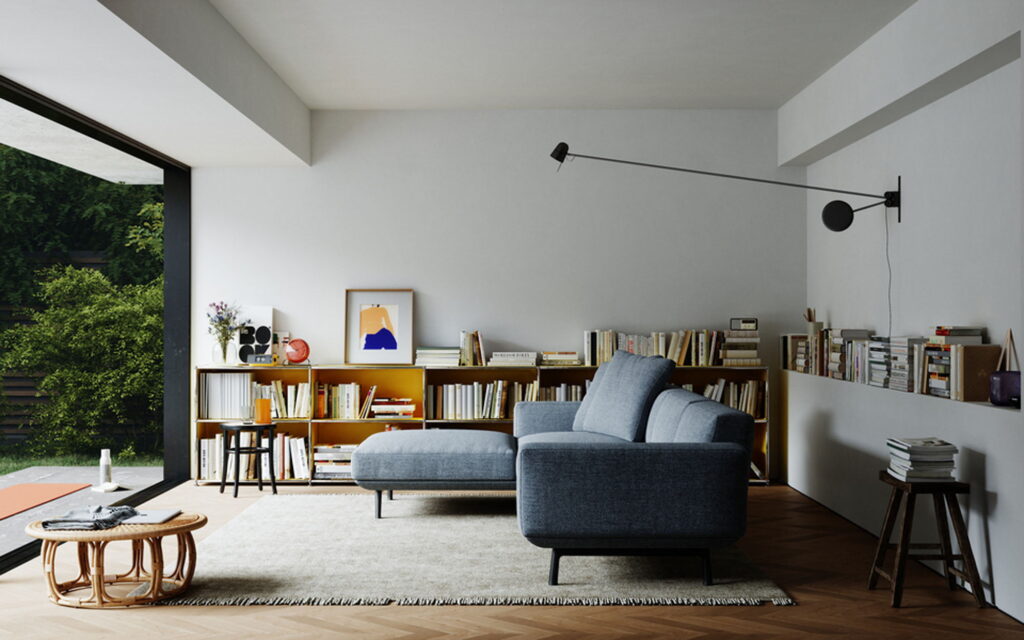 Interior Rendering of a living room