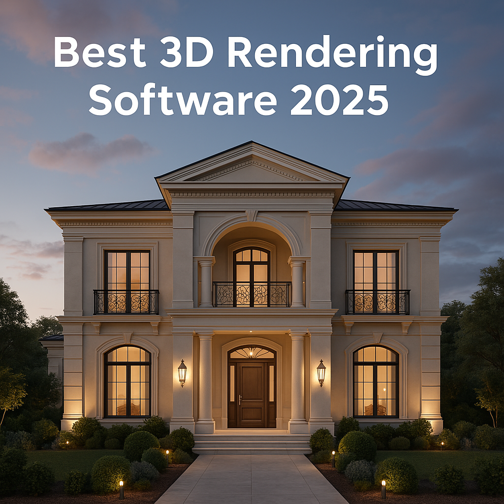3d Rendering Front view House SolidRender
