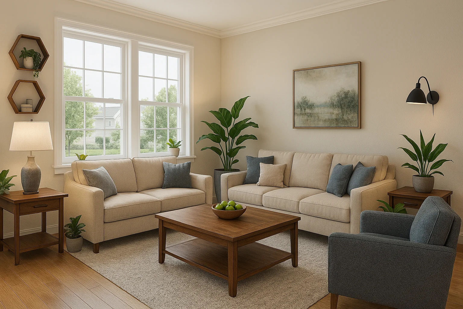 Photorealistic 3D home rendering of Austin home interior 