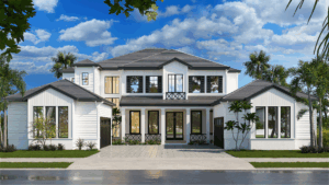 3d Rendering of house in florida created by solidRender